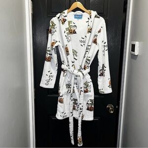 Snoopy berkshire peanuts  hooded halloween fleece robe New Size S/M